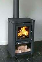 RENY RETRO HOUTKACHEL MET MODERNSTE VERBRANDINGS TECHNIEKEN, Verzenden, Vrijstaand, Hout, Nieuw