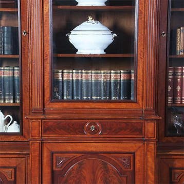 Bibliotheekkast 260 m hoog  met 6 deuren en dubbel break fro, Ophalen of Verzenden