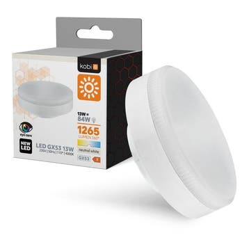 Kobi LED GX53 lamp 13W 4000K 1265lm 110° | Niet-Dimbaar, Ophalen of Verzenden, Nieuw