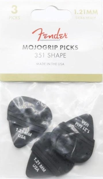 Fender - Mojo Grip - Plectrum - 1.21 mm - 3-pack, Muziek en Instrumenten, Instrumenten | Toebehoren, Ophalen of Verzenden, Nieuw