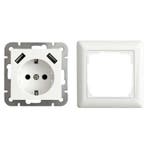 Ledmaxx Inbouw contactdoos zuiver wit met 2x USB 2800mA, Ophalen of Verzenden, Nieuw