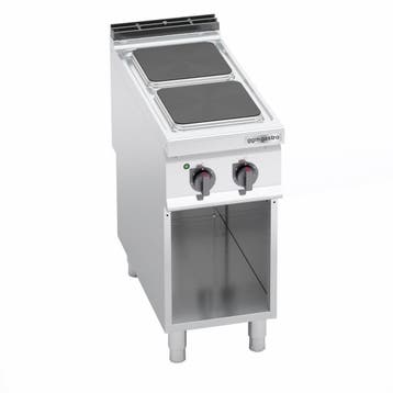 GGM Gastro | Elektrisch fornuis - LORENZO 900 - 400x900mm -, Witgoed en Apparatuur, Fornuizen, Verzenden, Nieuw, Inbouw