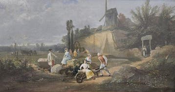 Alexandre René Veron (1826-1897) Attributed to - Paisaje, Antiek en Kunst