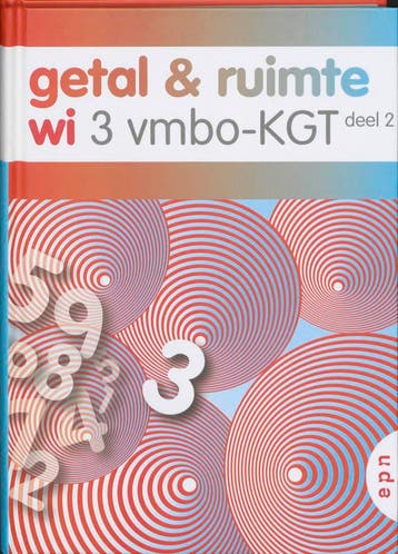 Getal en Ruimte 3 Vmbo KGT deel 2 deel Leerboe 9789011105348, Zo goed als nieuw