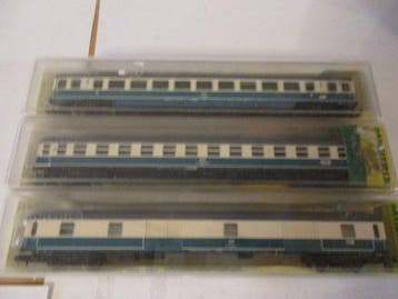 Minitrix N - 3131/3097/13345 - Modeltrein personenwagen (3), Nieuw