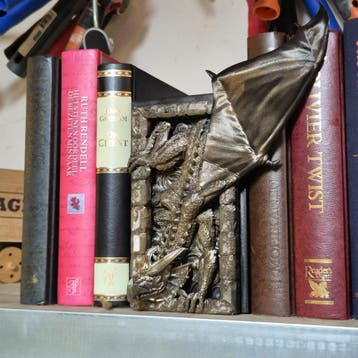 Dragon Wall Climbing Book Nook - 3D Printed Fantasy Decor, Verzenden, Nieuw
