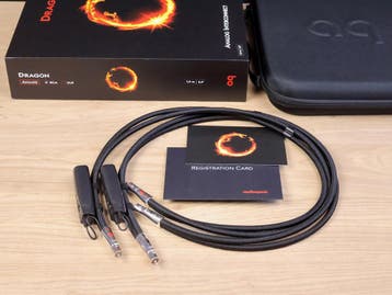 AudioQuest Dragon high end silver audio interconnects RCA 1,, Ophalen of Verzenden, Gebruikt, Overige kabels