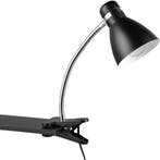 LED Klemlamp - Trion Sora - E27 Fitting - Mat Zwart - Metaal, Huis en Inrichting, Ophalen of Verzenden, Nieuw, Metaal