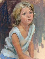 Ellen de Tombay (1918–1998) - Retrato de juventud, Antiek en Kunst