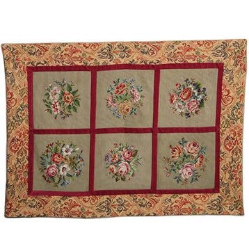 Wandkleed  floraal tapisserie  6 verschillende vlakken met b, Ophalen of Verzenden
