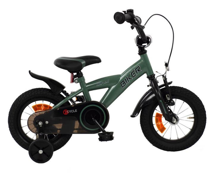 2Cycle Biker kinderfiets 12 inch (2 tot 4 jaar) voor jongens, Fietsen en Brommers, Fietsen | Jongens, Nieuw, Verzenden