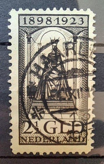Nederland 1923 - NVPH 130 met kortebalkstempel Haarlem, 7, Gestempeld