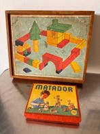 Vintage Educational Toys Set – LOFA Wooden Construction Box