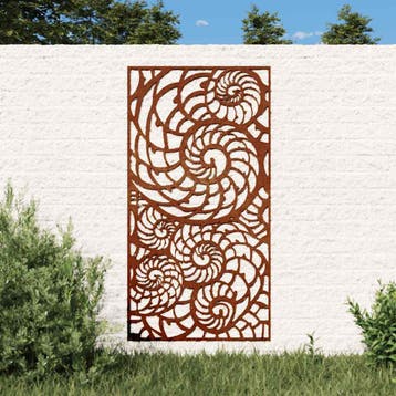 vidaXL Wanddecoratie tuin schelpenontwerp 105x55 cm, Verzenden, Nieuw