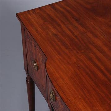 Regency sideboard in bloemmahonie met ebbenhout en brons ca, Ophalen of Verzenden
