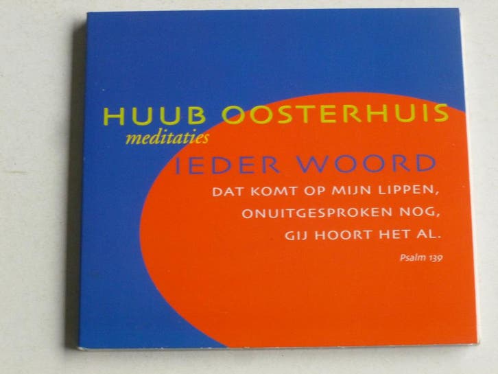 Huub Oosterhuis - Meditaties / ieder woord, Cd's en Dvd's, Cd's | Meditatie en Spiritualiteit, Zo goed als nieuw, Ophalen of Verzenden