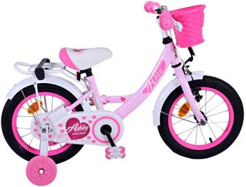 Volare Ashley Kinderfiets - Meisjes - 14 inch - Roze, Fietsen en Brommers, Fietsen | Kinderfietsjes, Overige merken, Zijwieltjes