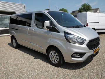 Ford Transit Custom 2.0 TDCI 170PK L2 Limited Dubbel cabine, Automaat, Stof, Gebruikt, Euro 6