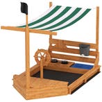 TRUUSK Zandbak Schip Ontwerp - Groot Met Deksel - Houten Mod, Verzenden, Nieuw