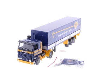 Schaal 1:50 Tekno 860406 Zweden 1986 ASG  Scania Huifople..., Hobby en Vrije tijd, Ophalen of Verzenden, Gebruikt, Tekno