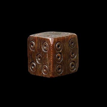 Oud-Romeins, Keizerrijk been / bot dobbelsteen - Ancient