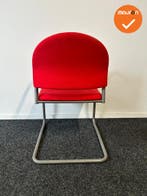Vergaderstoel Basic - Rood - Grijs frame, Vergader- of Presentatieruimte, Ophalen of Verzenden, Gebruikt, Stoel
