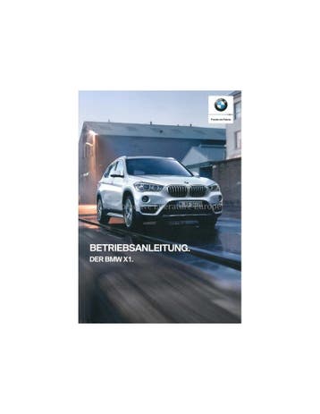 2018 BMW X1 INSTRUCTIEBOEKJE DUITS
