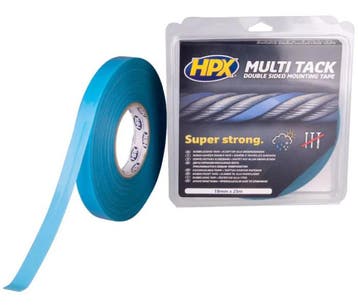 HPX dubbelzijdig tape 19mm x 25 meter, Doe-het-zelf en Verbouw, Overige Doe-het-zelf en Verbouw, Verzenden, Nieuw