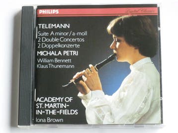 Telemann - Suite, 2 Double Concertos / Michala Petri, Iona B, Ophalen of Verzenden, Zo goed als nieuw