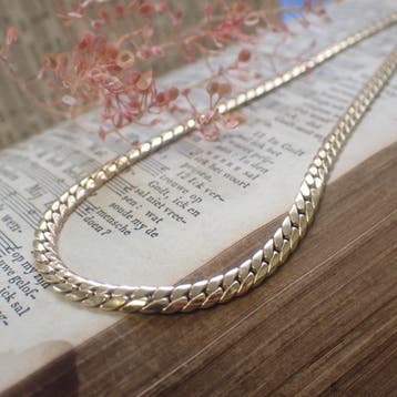 Gouden gourmet schakelketting., Ophalen of Verzenden, Gebruikt, Goud, Goud
