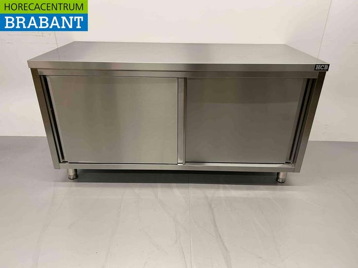 RVS HCB Werkkast Kast Werktafel Premium-line 2 schuifdeuren, Zakelijke goederen, Horeca | Keukenapparatuur, Nieuw in verpakking
