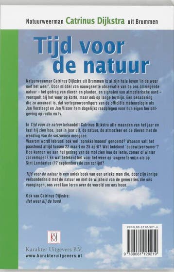 Tijd voor de natuur 9789061129219 C. Dijkstra, Verzenden, Gelezen, C. Dijkstra