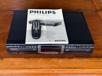 Philips - CDR 765 Dual-Deck Audio CD Player Cd-recorder, Nieuw
