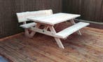 Douglas Boomstam Picknicktafel Picknickbank incl bezorging, Meer dan 8 zitplaatsen, Nieuw, Tuinset, Verzenden