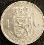 Nederlandse zilveren Gulden 1954, Postzegels en Munten, Munten | Nederland, Verzenden, Koningin Juliana, Losse munt, Zilver