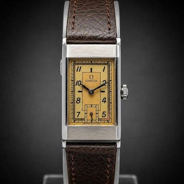 Omega - * Art Deco Tank Case Elegant Two-Tone Dial * -, Nieuw