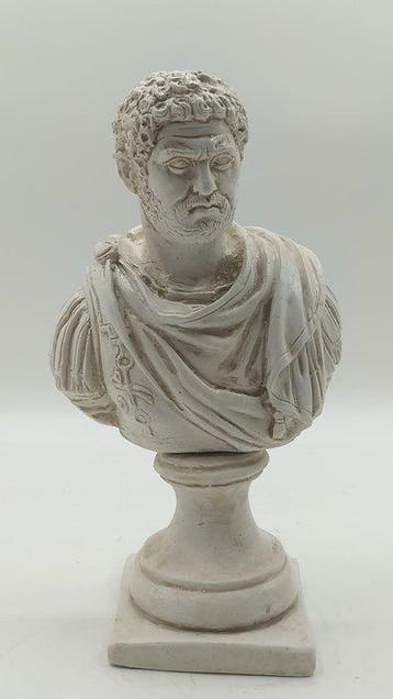 sculptuur, Caracalla - 30 cm - marmerpoeder