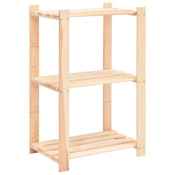 vidaXL Opbergrek 3-laags 60x38x90 cm massief grenenhout 150, Verzenden, Nieuw