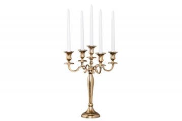 Kandelaar MODERN BAROK 40cm goud 5-armige kroonluchter, Ophalen of Verzenden, Nieuw