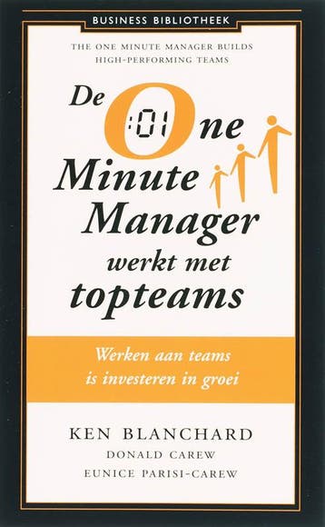 One Minute Manager werkt met topteams / Business bibliotheek, Verzenden, Zo goed als nieuw, Eunice Parisi-Carew