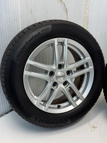 Dezent 205/60R16 inch sportvelgen set met winterbanden 5x112, Gebruikt, 16 inch, Banden en Velgen, Personenwagen