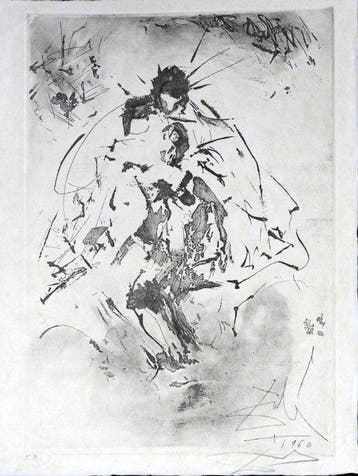 Salvador Dali (1904-1989) - Isis Soutenant Osiris Mutilé