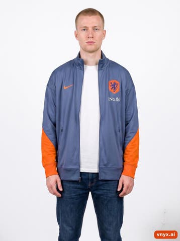 Nike Sportjassen Heren maat L Blauw Vintage, Ophalen of Verzenden, Nieuw