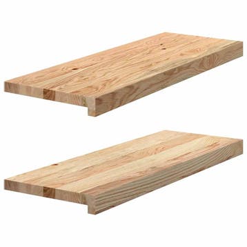 vidaXL Vensterbanken 2 st onbehandeld 70x25x2 cm massief, Verzenden, Nieuw