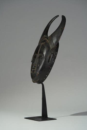 Een houten masker - Baule - Ivoorkust (Zonder minimumprijs)