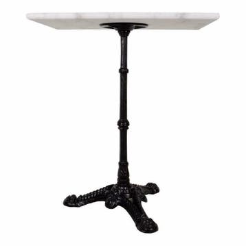 Bistrotafel marmer gietijzer rechthoek 60 x 40 cm - tafel, Ophalen of Verzenden
