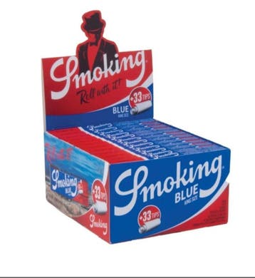 Smoking vloei Blue King Size 2-In-1 display (24 stuks), Verzenden, Nieuw