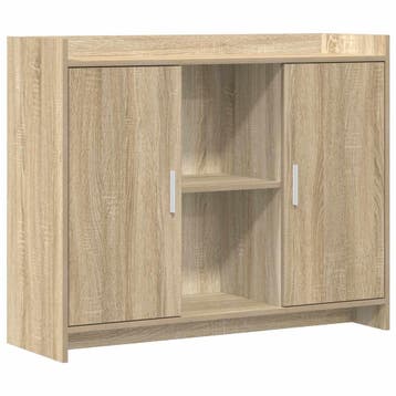 vidaXL Dressoir 98,5 x 33 x 80 cm PB, Verzenden, Nieuw, Overige houtsoorten, Minder dan 50 cm