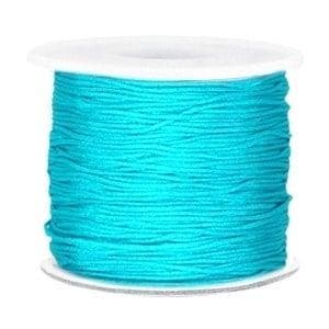 Per 2 meter Macramé draad 0.7mm Dark azure blue, Ophalen of Verzenden, Nieuw, Draad