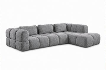Loungebank Pijnacker - u-banken - Grijs, Nieuw, 150 cm of meer, Stof, 300 cm of meer